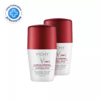Изображение товара Vichy Clinical Control Шариковый дезодорант-антиперспирант от избыточного потоотделения 96ч, 50мл 2шт