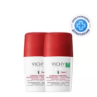 Изображение товара Vichy Clinical Control Шариковый дезодорант-антиперспирант от избыточного потоотделения 96ч, 50мл 2шт