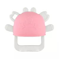 Изображение товара Roxy-kids Crabby прорезыватель силиконовый цвет розовый (0+)