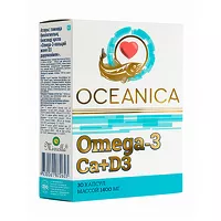 Изображение товара Океаника Омега-3 с Кальцием и витамином Д3 капсулы, №30