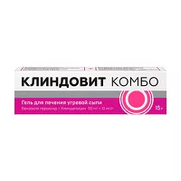 Изображение товара Клиндовит Комбо гель д/наружн. прим. 50мг+10мг/г, 15г