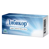 Изображение товара Дибикор таблетки 500мг, №60