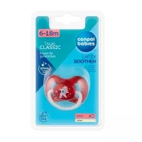 Изображение товара Canpol Babies соска-пустышка латексная, цвет красный (6+мес)