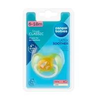 Изображение товара Canpol Babies Cherry пустышка латексная SPACE (6-18мес) цвет желтый