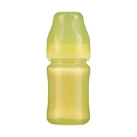 Изображение товара Пома бутылочка для кормления с силиконовой соской широким горлом (4+мес) цвет желтый, 150мл