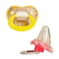 Изображение товара Пома соска-пустышка силиконовая адапт. формы с футляром (4+мес) цвет в ассорт.