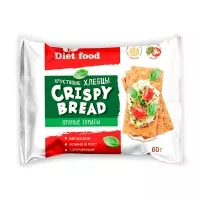 Изображение товара Diet food хрустящие хлебцы запеченные с томатом и базиликом, 60г