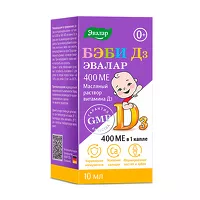 Изображение товара Эвалар Бэби Д3 раствор д/приема внутрь масляный, 10мл