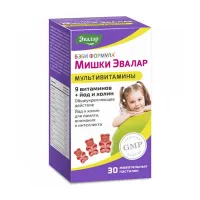 Изображение товара Эвалар Бэби Формула Мишки Мультивитамины пастилки жевательные, №30