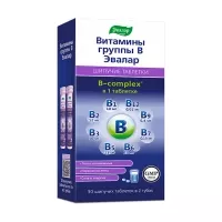 Изображение товара Эвалар Витамины группы В таблетки шипучие, №30 (№15*2)