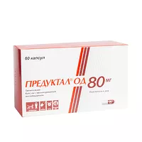Изображение товара Предуктал ОД капсулы с пролонг. высвоб. 80мг, №60