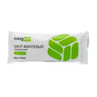 Изображение товара Evers марлевый бинт стерильный медицинский, (5м*10см)