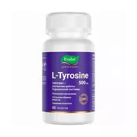 Изображение товара Эвалар Лаборатория L-Тирозин таблетки п/о 500мг, №60