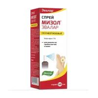 Изображение товара Эвалар Мизол спрей д/наружн. прим. противогрибковый 1%, 50мл