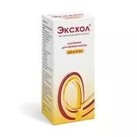 Изображение товара Эксхол суспензия д/приема внутрь 250мг/5мл, 250мл