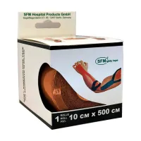 Изображение товара SFM Лента кинезиологическая хлопковая основа цвет бежевый, (10см*500см)