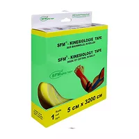 Изображение товара SFM Лента кинезиологическая хлопковая основа цвет желтый, (5см*3200см)