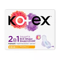 Kotex Normal 2 в 1 прокладки, 7шт