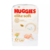 Изображение товара Huggies Elite Soft 0 подгузники (0-3,5кг), 50шт