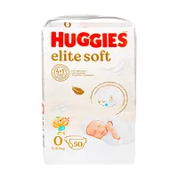 Изображение товара Huggies Elite Soft 0 подгузники (0-3,5кг), 50шт