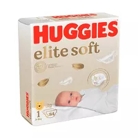 Изображение товара Huggies Elite Soft 1 подгузники (3-5кг), 84шт