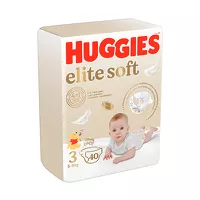 Изображение товара Huggies Elite Soft 3 подгузники (5-9кг), 40шт