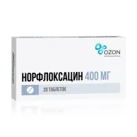 Норфлоксацин Озон таблетки покрыт. п/о 400мг, №20