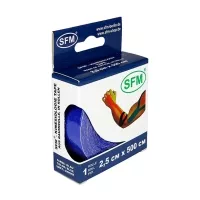 Изображение товара SFM Лента кинезиологическая хлопковая основа цвет синий, (2,5см*500см)