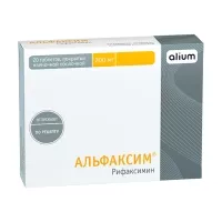 Изображение товара Альфаксим таблетки покрыт. п/о 200мг, №20