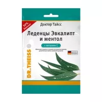 Изображение товара Dr. Theiss леденцы эвкалипт и ментол, 75г