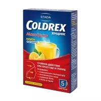Изображение товара Колдрекс МаксГрипп порошок д/пригот. р-ра д/приема внутрь лимон, №5