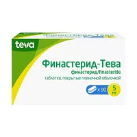 Изображение товара Финастерид-Тева таблетки покрыт. п/о 5мг, №90