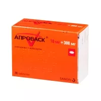 Изображение товара Апроваск таблетки покрыт. п/о 10мг+300мг, №28