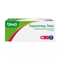 Изображение товара Торасемид-Тева таблетки 5мг, №30