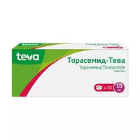 Изображение товара Торасемид-Тева таблетки 10мг, №30