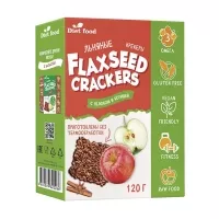 Изображение товара Diet food крекеры льняные с яблоком и корицей, 120г