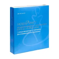 Изображение товара НоваРинг кольцо вагинальное с аппликатором 0,015мг+0,120мг/сутки, №1
