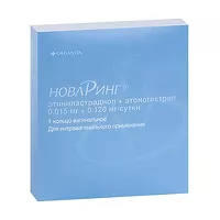 Изображение товара НоваРинг кольцо вагинальное 0,015мг+0,120мг/сутки, №1