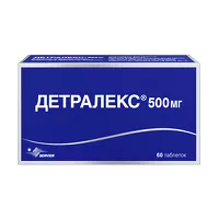 Изображение товара Детралекс таблетки покрыт. п/о 500мг, №60 Сервье Индастри/Сервье Рус