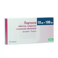 Изображение товара Лортенза таблетки покрыт. п/о 10мг+100мг, №30