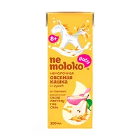 Изображение товара Nemoloko Baby каша безмолочная овсяная с грушей (8+мес), 0,2л
