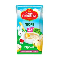 Изображение товара Сады Придонья пюре груша (4+мес), 125г