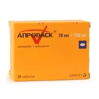 Изображение товара Апроваск таблетки покрыт. п/о 150мг+10мг, №28