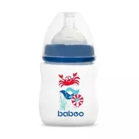 Изображение товара Baboo Marine бутылочка для кормления с силиконовой соской (0+) цвет синий, 150мл