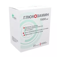 Изображение товара Глюкозамин порошок д/пригот.сусп. д/приема внутрь 1500мг, №20