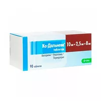 Изображение товара Ко-дальнева таблетки 10мг+2,5мг+8мг, №90