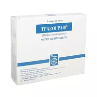 Изображение товара Тразограф раствор д/инъекций 760мг/мл, 20мл №5