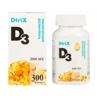 Изображение товара Детрикс витамин Д3 капсулы 2000МЕ, №300