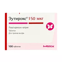 Изображение товара Эутирокс таблетки 150мкг, №100