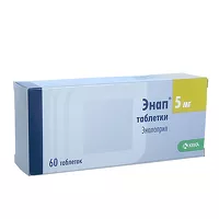 Изображение товара Энап таблетки 5мг, №60